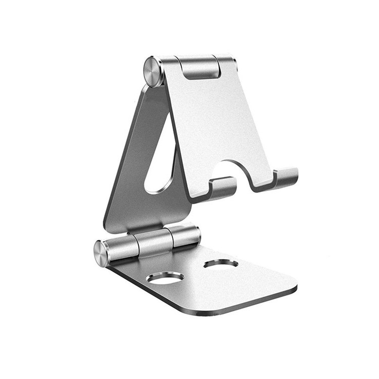 Folding Aluminium Desktop Phone Stand Holder karo Multi-Angle Rotation