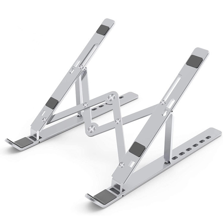 Multi-posisi Adjustable Laptop Stand Foldable Aluminium Computer Holder