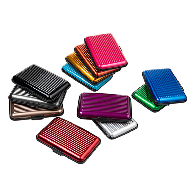 RFID Watesan Aluminium Solid Warna Card Case