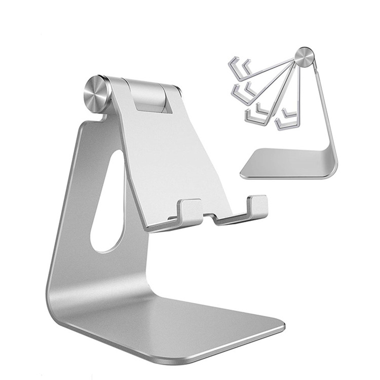 Universal Adjustable Aluminium Cell Phone Holder Bracket kanggo Meja